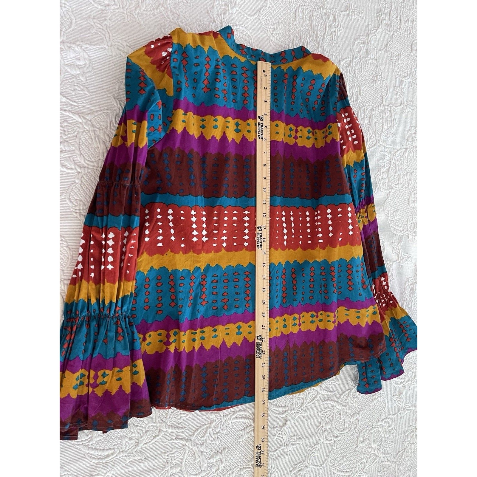 D'iyanu Dress Bold Blouse Color Blocks African Vibrant Colors Ladies 2x Nwt — image 7 of 8
